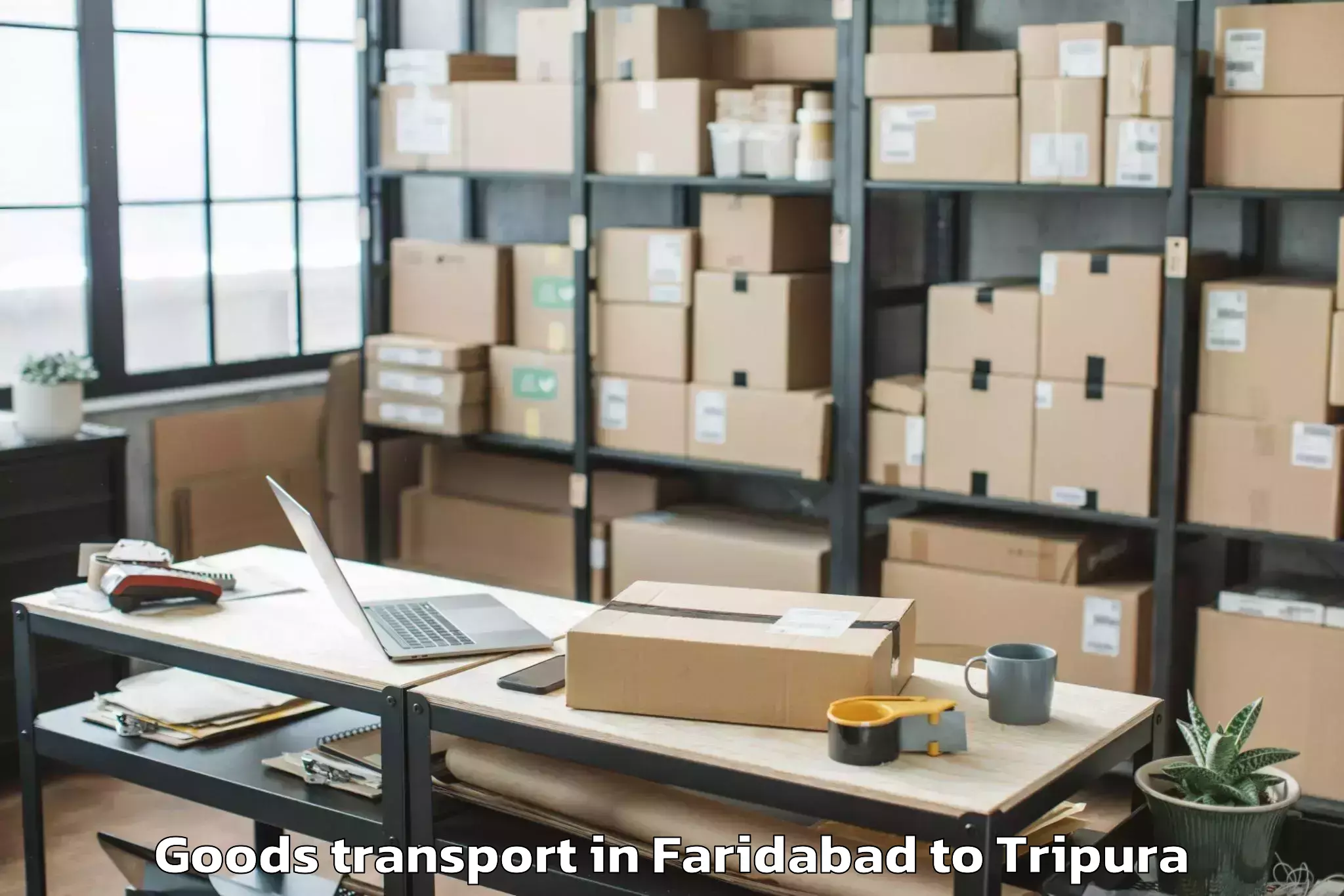 Easy Faridabad to Barjala Goods Transport Booking